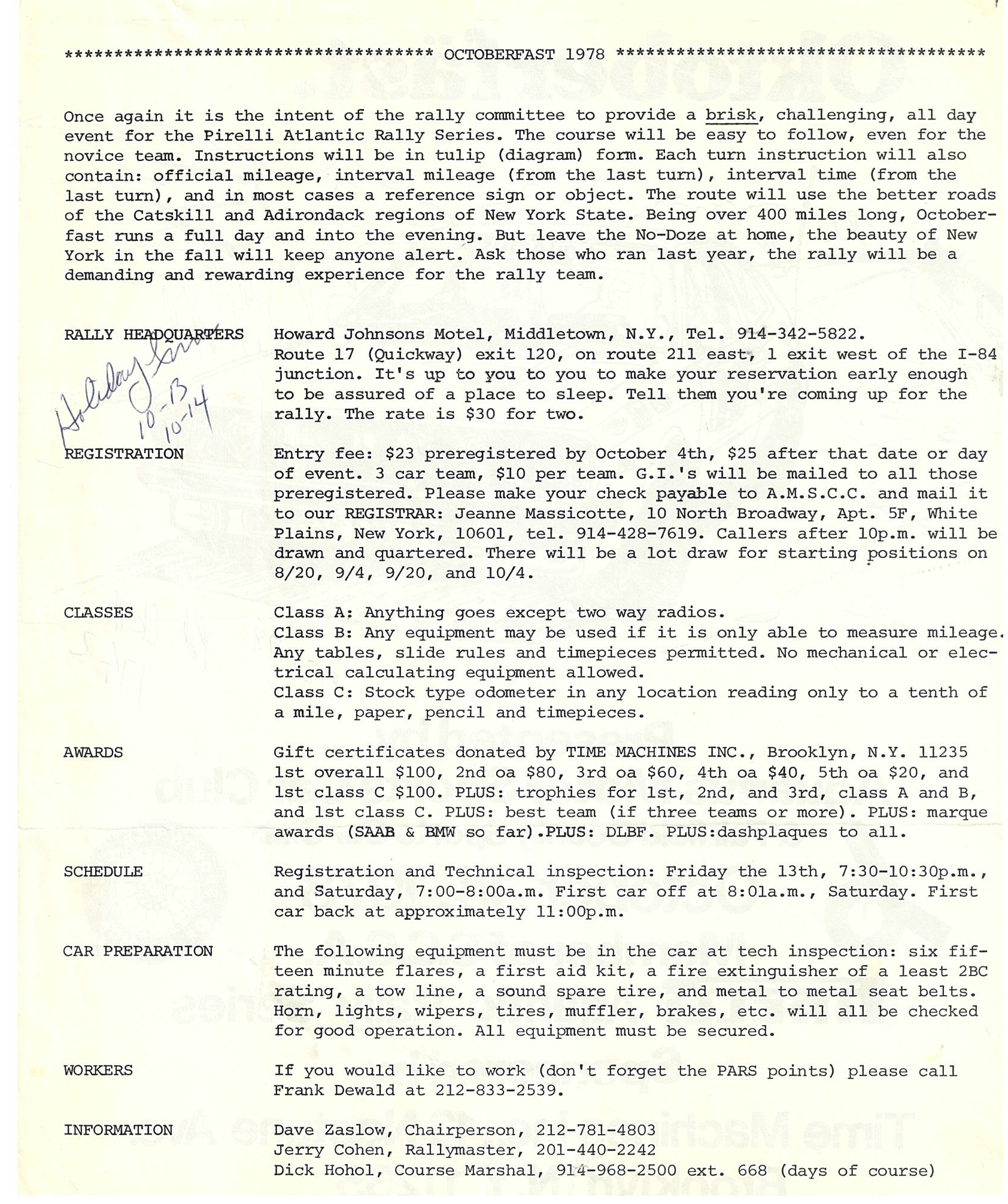 Octoberfast 1978